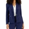 Kasper Women's Pinstriped Zip-Pocket Blazer