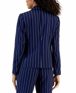 Kasper Women's Pinstriped Zip-Pocket Blazer -Anne Klein Sales Store 22813206 fpx