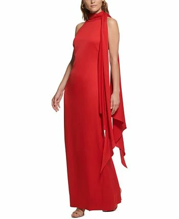 Vince Camuto Women's Halter-Neck Satin Sleeveless Gown 3 Vince Camuto Women's Halter-Neck Satin Sleeveless Gown - Image 3