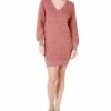 Black Tape Women's V-Neck Long-Sleeve Sweater Dress