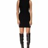 Sanctuary Leeveless Ribbed Mock Neck Mini Dress