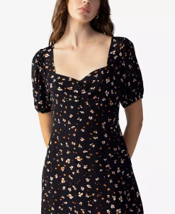 Sanctuary Women's Sweetheart-Neck Puff-Sleeve Midi Dress -Anne Klein Sales Store 22834912 fpx