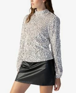 Sanctuary All Nighter Mock-Neck Top 7 Sanctuary All Nighter Mock-Neck Top -Anne Klein Sales Store 22836410 fpx