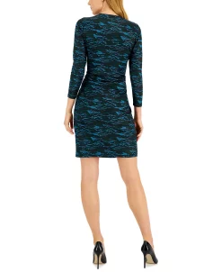 Anne Klein Nomad Printed Faux-Wrap Dress -Anne Klein Sales Store 22836888 fpx