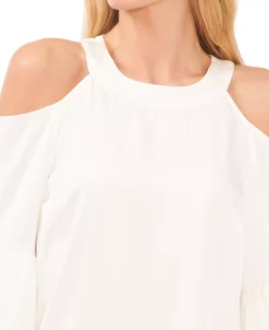 CeCe Women's Cold-Shoulder Lantern Long-Sleeve Blouse -Anne Klein Sales Store 22839095 fpx