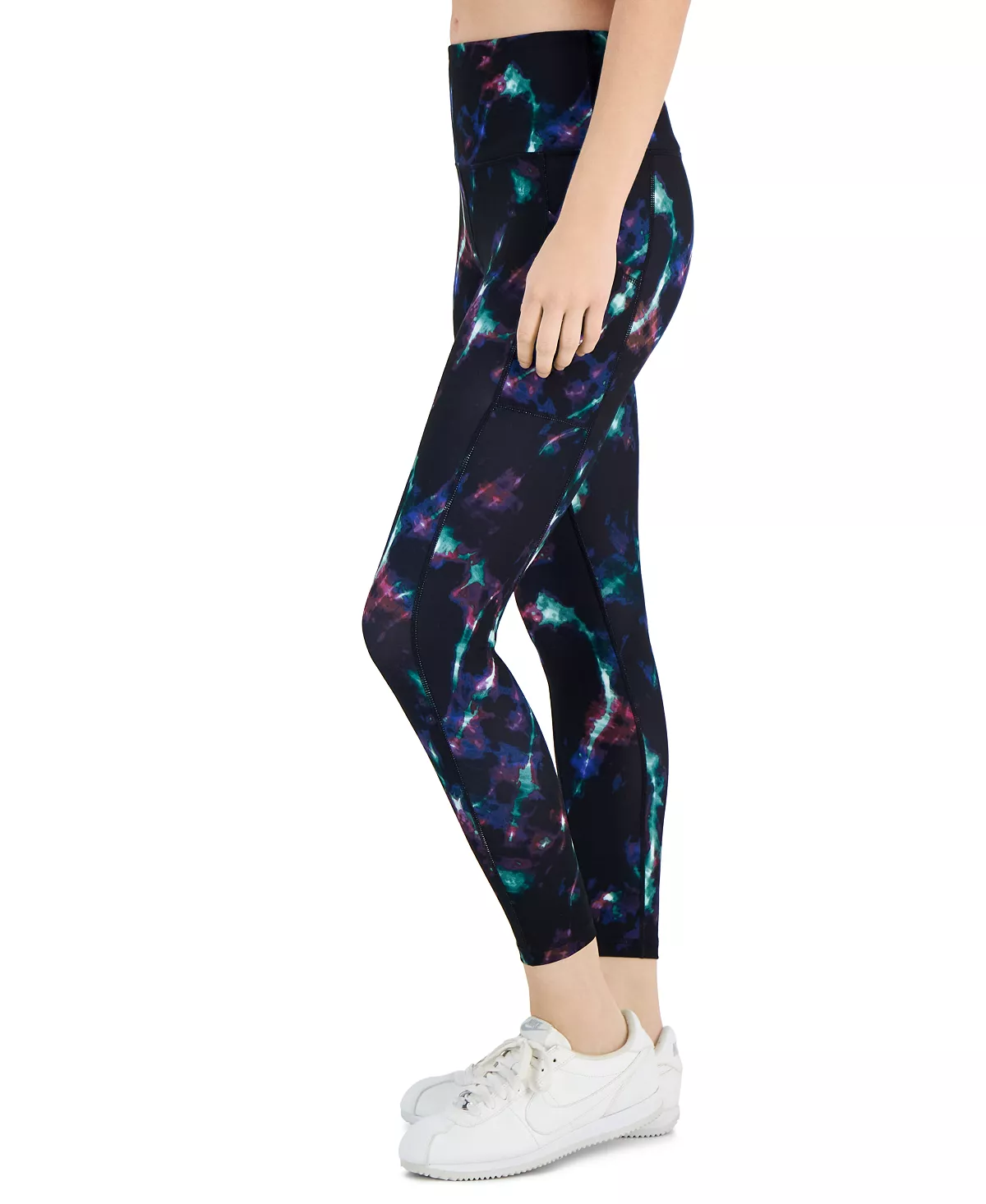 ID Ideology Petite Celestial Sky 7/8 Leggings, Created For Macy's 3 ID Ideology Petite Celestial Sky 7/8 Leggings, Created For Macy's - Image 3