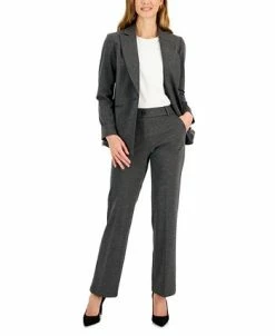 Kasper Women's Faux-Fly Pull-On Wide-Leg Pants -Anne Klein Sales Store 22855193 fpx