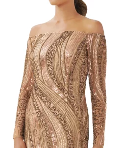 Adrianna Papell Women's Beaded Off-The-Shoulder Gown -Anne Klein Sales Store 22864826 fpx