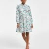 Charter Club Women's Floral-Print Long-Sleeve Shirtdress, Created For Macy's