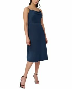 Adrianna Papell Women's Cowl-Neck Fit & Flare Dress