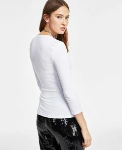 INC International Concepts Women's Ribbed Top, Created For Macy's -Anne Klein Sales Store 22875713 fpx