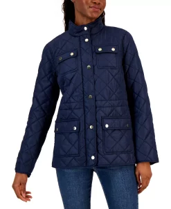 Charter Club Women's Quilted 4-Pocket Collared Jacket, Created For Macy's -Anne Klein Sales Store 22883818 fpx
