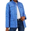 Charter Club Women's Quilted 4-Pocket Collared Jacket, Created For Macy's