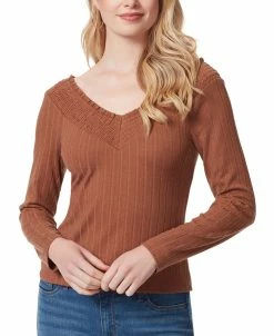 Jessica Simpson Women's Myra Smocked-Panel V-Neck Top