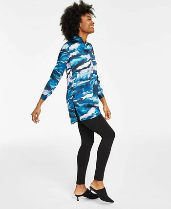 Anne Klein Women's Compression High-Rise Seamed Waistband Leggings 3 Anne Klein Women's Compression High-Rise Seamed Waistband Leggings - Image 3