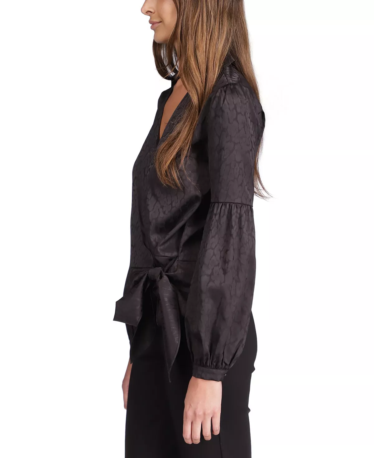 Michael Kors Women's Cheetah-Print Faux-Wrap Top 4 Michael Kors Women's Cheetah-Print Faux-Wrap Top - Image 4