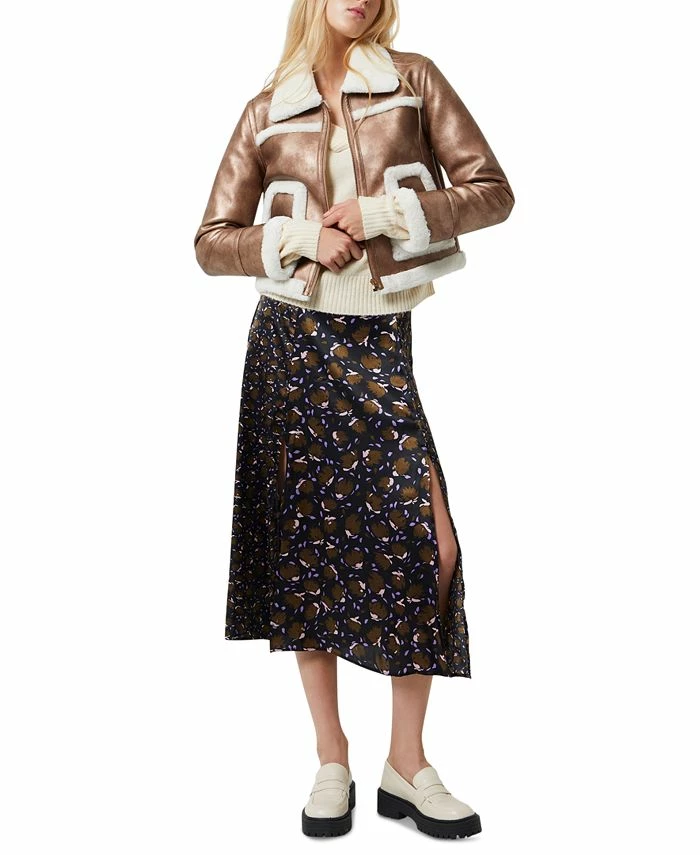 French Connection Women's Balia Faux-Fur Sherpa Jacket 1 French Connection Women's Balia Faux-Fur Sherpa Jacket