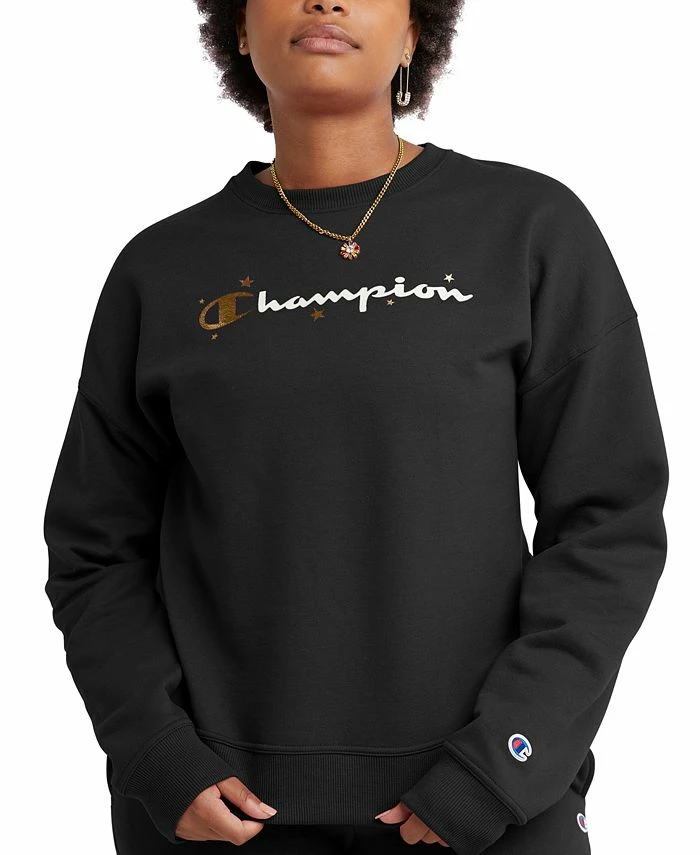 Champion Women's Star Logo Powerblend Crewneck Sweatshirt 1 Champion Women's Star Logo Powerblend Crewneck Sweatshirt