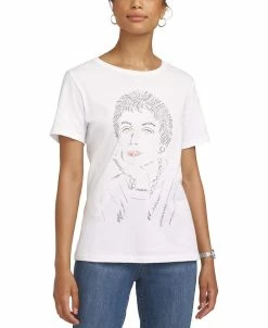 Anne Klein Women's Cotton Signature Graphic T-Shirt