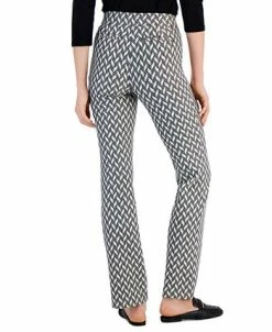 Anne Klein Women's Metallic Chevron Pull-On Bootcut Pants -Anne Klein Sales Store 22909252 fpx