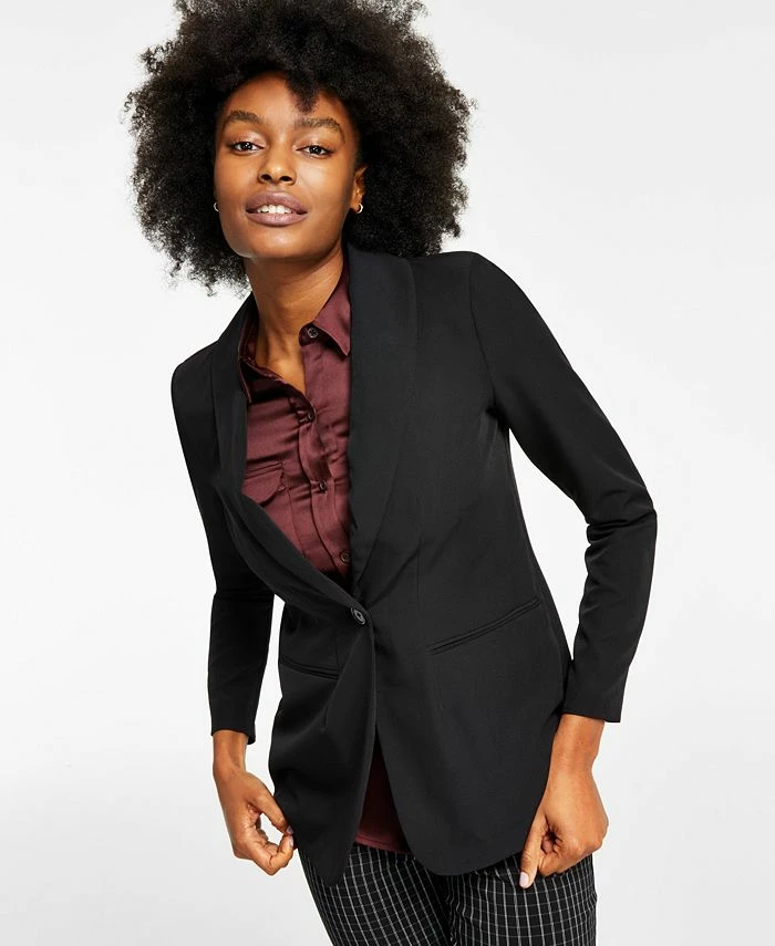 Alfani Women's Shawl-Collar Blazer, Created For Macy's 1 Alfani Women's Shawl-Collar Blazer, Created For Macy's
