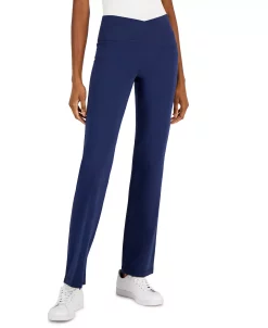 ID Ideology Women's Crisscross-Waist Flared Pants, Created For Macy's -Anne Klein Sales Store 22916604 fpx