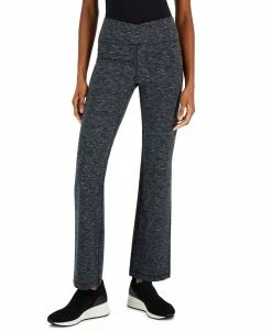 ID Ideology Petite Criss-Cross-Waistband Flare-Leg Pant, Created For Macy's