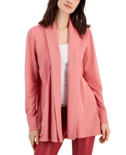 ID Ideology Women's Butter French Terry Cardigan, Created For Macy's 21 ID Ideology Women's Butter French Terry Cardigan, Created For Macy's -Anne Klein Sales Store 22923008 fpx
