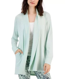 ID Ideology Women's Butter French Terry Cardigan, Created For Macy's 19 ID Ideology Women's Butter French Terry Cardigan, Created For Macy's -Anne Klein Sales Store 22923009 fpx