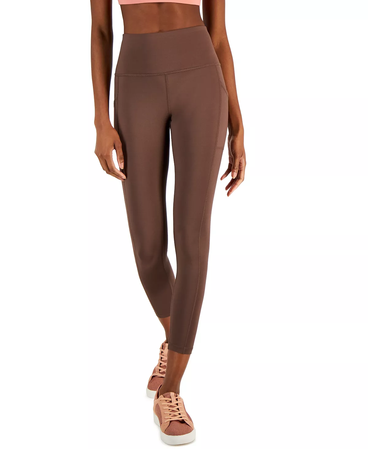 ID Ideology Women's Compression Pocket Full-Length Leggings, Created For Macy's 6 ID Ideology Women's Compression Pocket Full-Length Leggings, Created For Macy's - Image 6