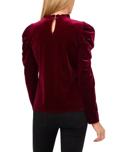 CeCe Women's Velvet Mock Neck Long Sleeve Knit Top 6 CeCe Women's Velvet Mock Neck Long Sleeve Knit Top -Anne Klein Sales Store 22938358 fpx