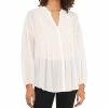 Vince Camuto Women's Drop Shoulder Blouse With Pin Tucks