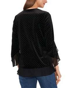 Vince Camuto Women's Layered V-Neck Top -Anne Klein Sales Store 22947751 fpx