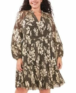 Vince Camuto Plus Size V-Neck Metallic Pullover Dress 5 Vince Camuto Plus Size V-Neck Metallic Pullover Dress -Anne Klein Sales Store 22947968 fpx