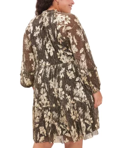 Vince Camuto Plus Size V-Neck Metallic Pullover Dress 6 Vince Camuto Plus Size V-Neck Metallic Pullover Dress -Anne Klein Sales Store 22947971 fpx