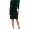 Vince Camuto Women's Velvet Ruched Bodycon Dress