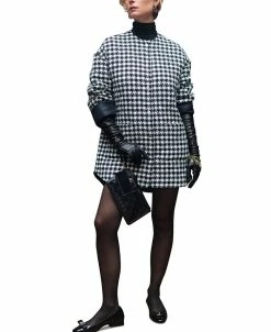 Anne Klein Women's Houndstooth Quilted Snap-Front Jacket -Anne Klein Sales Store 22977901 fpx