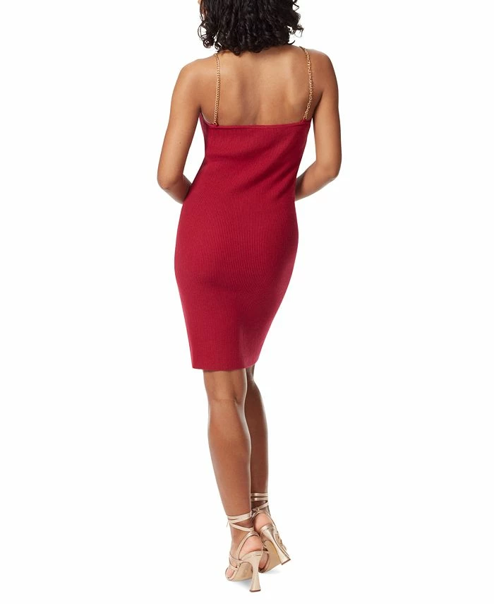 Sam Edelman Women's Allie Ribbed Two-For-One Topper Dress 4 Sam Edelman Women's Allie Ribbed Two-For-One Topper Dress - Image 4