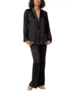 Sam Edelman Women's Lyra Belted Notched-Collar Satin Blazer -Anne Klein Sales Store 22980719 fpx