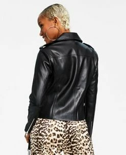 INC International Concepts Women's Faux-Leather Jacket, Created For Macy's -Anne Klein Sales Store 22982038 fpx