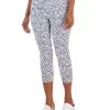 Alfani Essential Printed Capri Pull-On With Tummy-Control, Created For Macy's