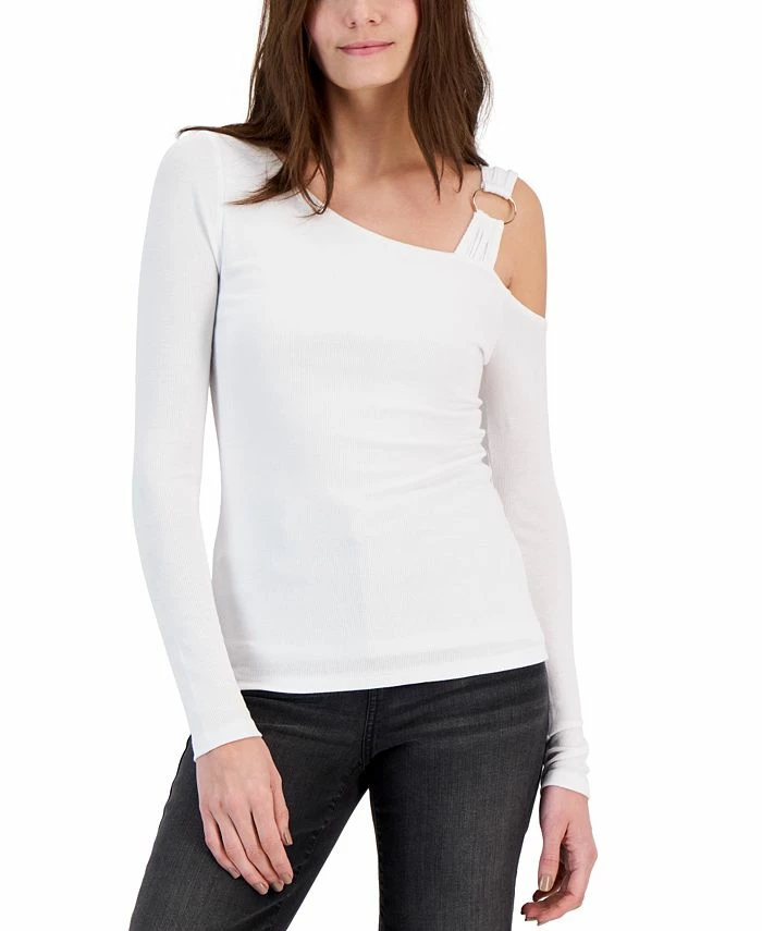 INC International Concepts Women's One-Shoulder Asymmetric Top, Created For Macy's 1 INC International Concepts Women's One-Shoulder Asymmetric Top, Created For Macy's
