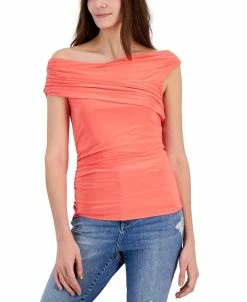 INC International Concepts Women's Ruched One-Shoulder Top, Created For Macy's