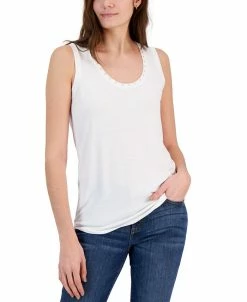 INC International Concepts Women's Embellished Scoop-Neck Tank Top, Created For Macy's