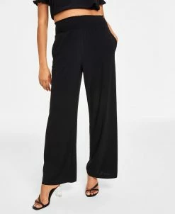 Bar III Pull-On Wide-Leg Pants, Created For Macy's