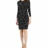 Anne Klein Women's Printed Draped Twist-Front Dress