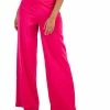 Anne Klein Montreal Satin High-Rise Side-Zip Wide-Leg Pants