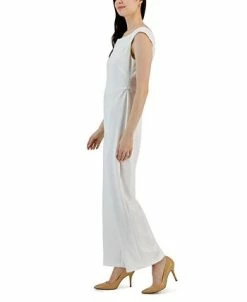 Connected Women's Scuba Crepe Sleeveless Wide-Leg Jumpsuit -Anne Klein Sales Store 22996145 fpx