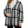Kasper Plus Size Edge To Edge Notched-Collar Cardigan Jacket