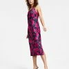 Bar III Women's Printed Sleeveless Midi Slip Dress, Created For Macy's